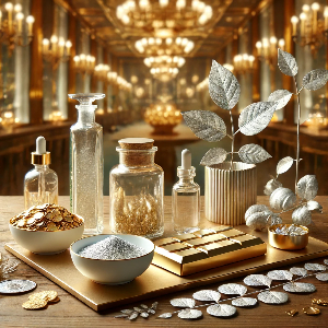 Silver & Gold Leaves